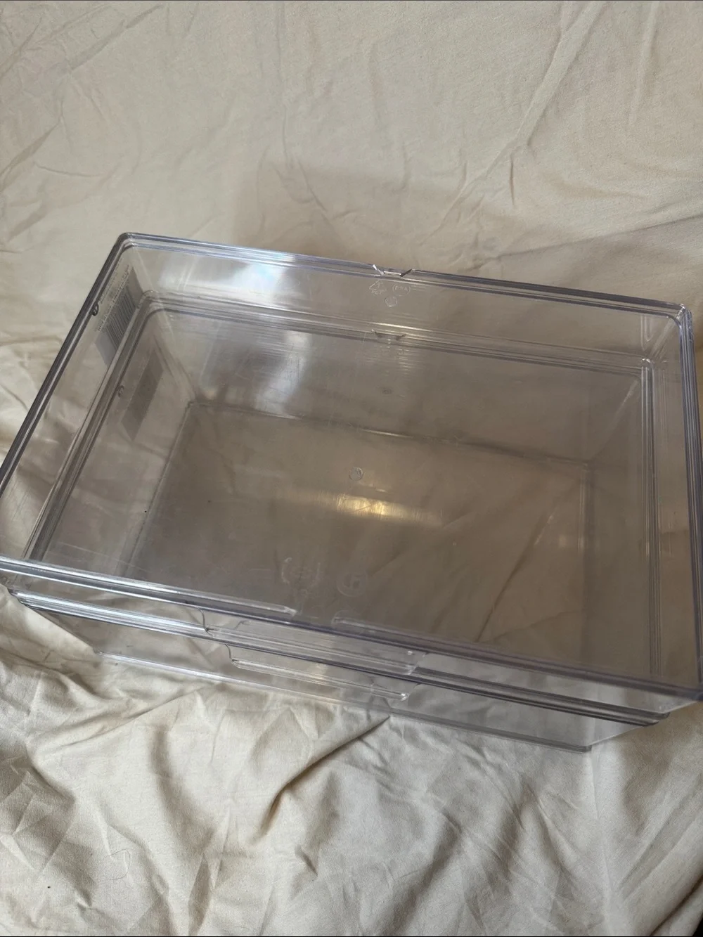 The Container Store Clear Plastic Stackable Organizer - Transparent
